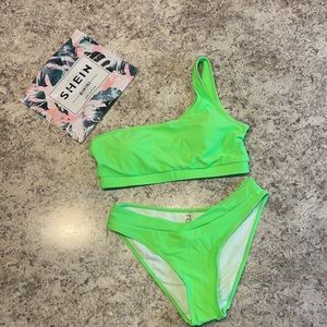 Medium Shein One Shoulder Swim Suit